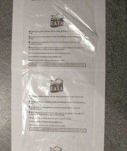 50 x Fish Bags (OATA Instructions) 19x6 inch 190 gauge
